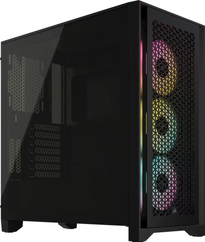 Boîtier PC Corsair 4000D Airflow Noir verre noir mesh 3 ventilateurs RGB