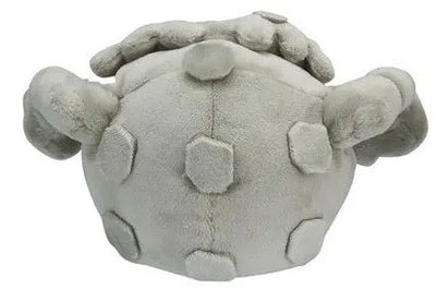 Peluche Pokémon Gravalanch grise 15 cm dos avec patches hexagonaux