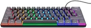 Clavier mécanique 60% Trust Gaming GXT 867 Acira noir avec rétroéclairage RGB et bande dégradée colorée au centre