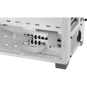 Alimentation Corsair RMx Shift 1000W blanc avec câbles bien rangés et connecteurs noirs