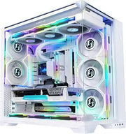 Lian Li O11 Vision Compact Blanc avec RGB et ventilateurs transparents