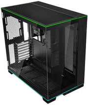 Lian Li O11D EVO RGB Noir, boîtier PC verre noir LED verte haut et bas