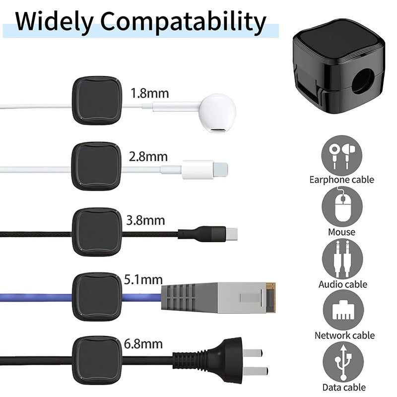 Pinces magnétiques réglables pour Bureau - Cable Managing image 2