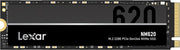 Lexar NM620 2To M.2 2280 PCIe Gen3x4 NVMe SSD noir et argent texturé - Stockage