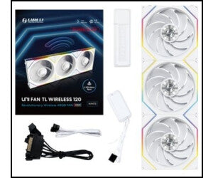 Lot de 3x Lian Li Uni Fan TL REVERSE Wireless RGB - 12cm - BLANC image 6