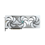 Carte graphique Gigabyte GeForce RTX 5080 AERO OC argentée à trois ventilateurs aero