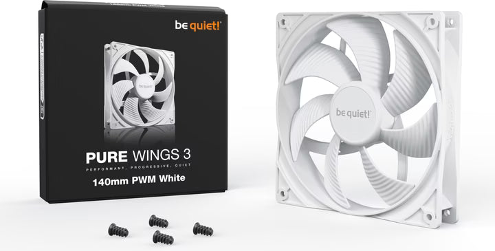 be quiet! Pure Wings 3 Haute vitesse PWM 14cm - BLANC image 2