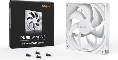 Ventilateur be quiet! Pure Wings 3 PWM 140mm blanc à pales aérodynamiques