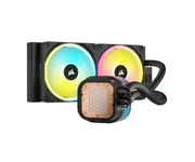 Refroidisseur CPU liquide CORSAIR iCUE Link H100i 240 RGB Noir avec ventilateurs 120 mm et éclairage LED multicolore