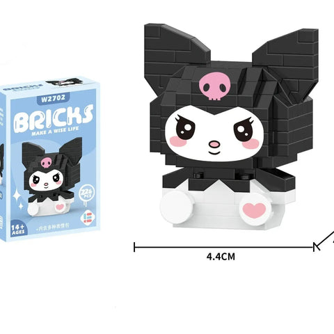 Bricks de constructionsHello Kitty - Kuromi avec un coussinet coeur — dans le même univers que Bricks de constructions Pokemon Mewtoo