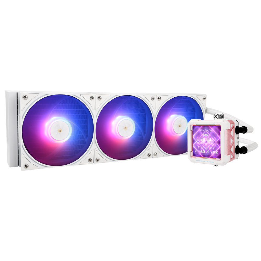 Thermalright Frozen Warframe Pro Mew RGB 360 Blanc : watercooling AIO 360 mm