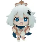 Figurine chibi Paimon Genshin Impact aux cheveux blancs et yeux bleus
