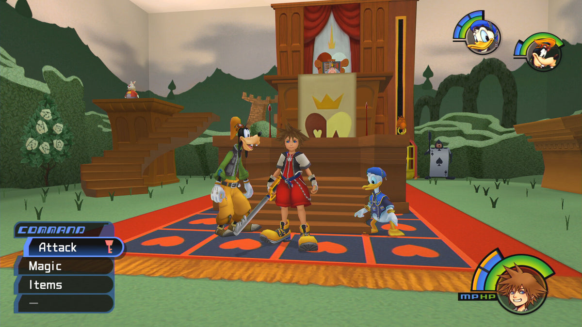 Sora, Donald et Dingo en exploration dans Kingdom Hearts HD 1.5+2.5 ReMIX