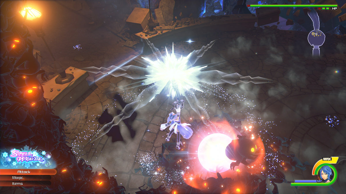 Combat explosif dans Kingdom Hearts HD 2.8 Final Chapter Prologue