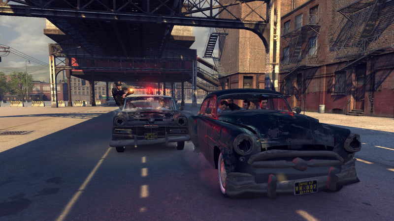 Course-poursuite sous un métro aérien dans Mafia II sur PC