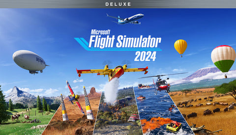 Jaquette Microsoft Flight Simulator 2024 Deluxe Edition sur PC, clé à activer sur Steam