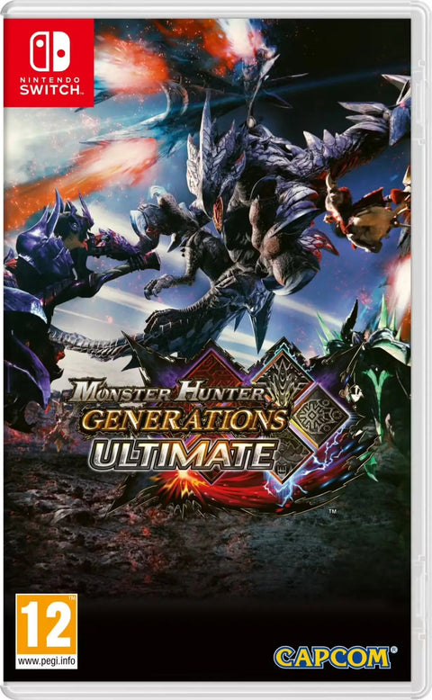 Jaquette de Monster Hunter Generations Ultimate sur Nintendo Switch – jeu vidéo d'occasion Pixel 404 Orléans