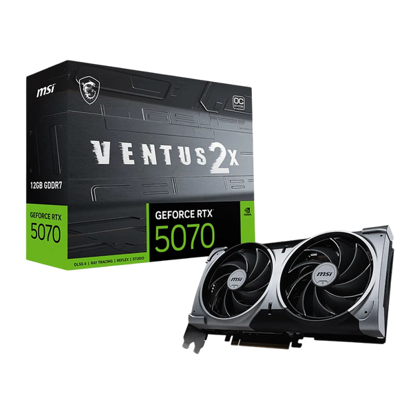 MSI GeForce RTX 5070 VENTUS 2X OC 12 Go — pour compléter Zotac GeForce RTX 5060 Ti 16 Go Twin Edge OC Noir