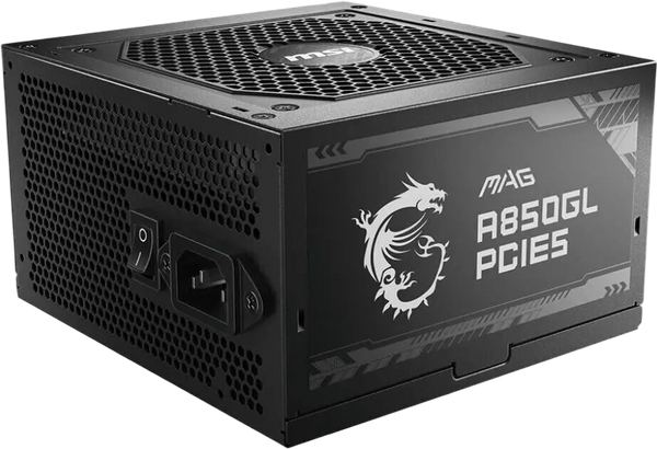 MSI MAG A850GL PCIe5 - 850W - NOIR - ATX — compatible avec AMD Ryzen 7 9800X3D