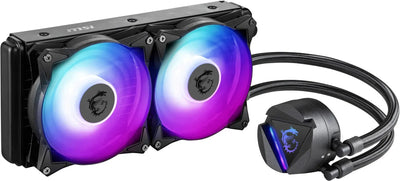 MSI MAG CORELIQUID 240R V2 Kit AIO avec refroidissement liquide RGB bleu-violet
