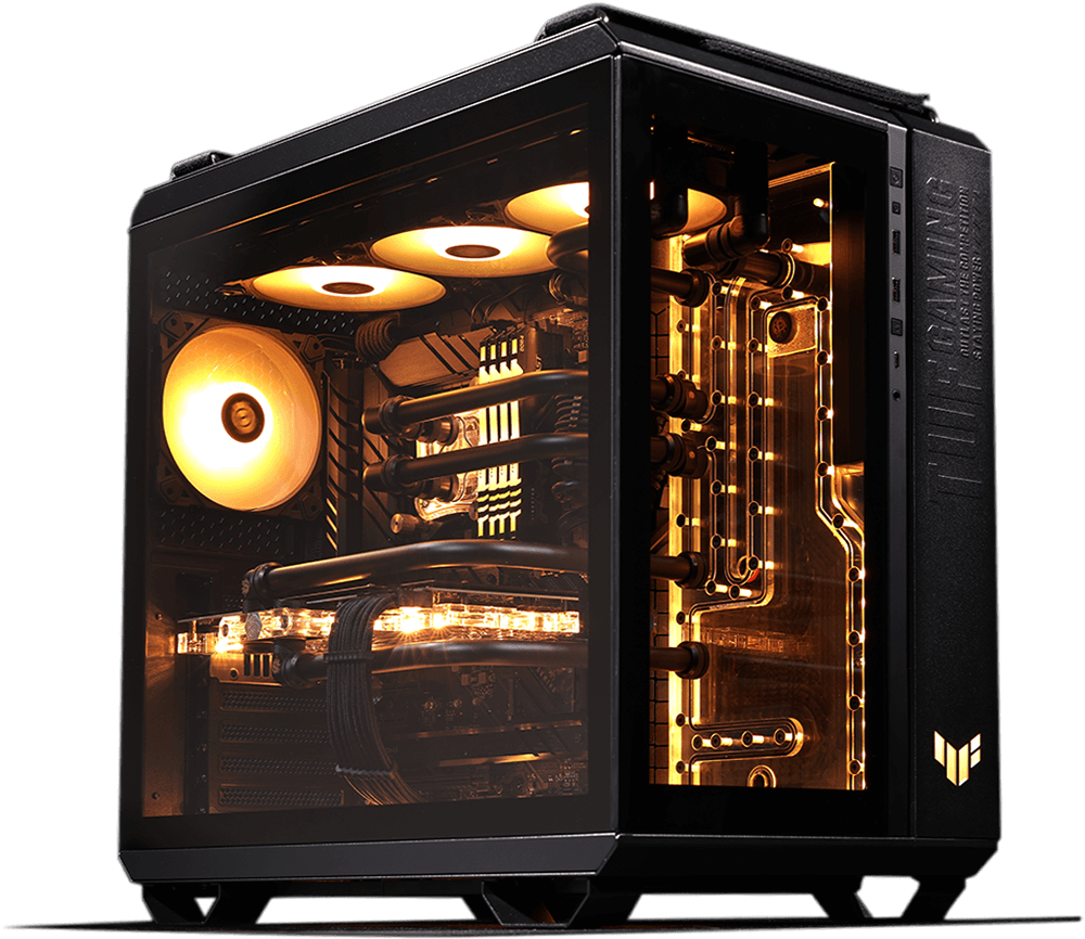 PC Gamer ASUS GT502 Noir x Starter | Ryzen 7 8700F × RTX 5060 8 Go