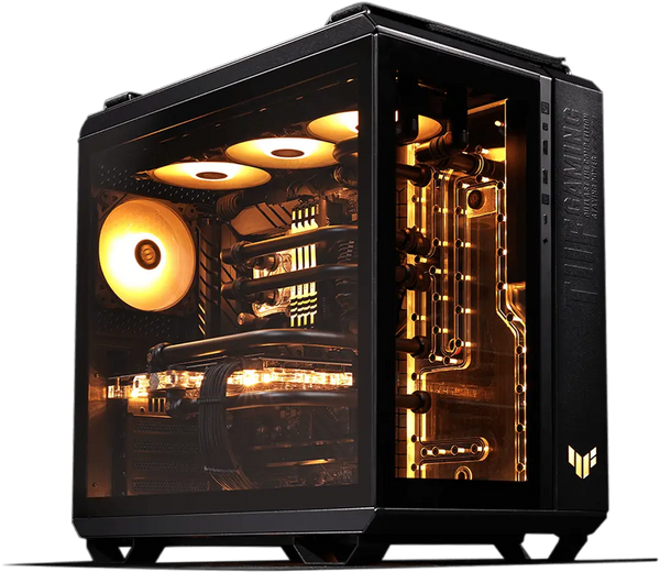 PC Gamer ASUS GT502 Noir × Perf Max | Ryzen 7 9700X × RTX 5070 Ti 16 Go