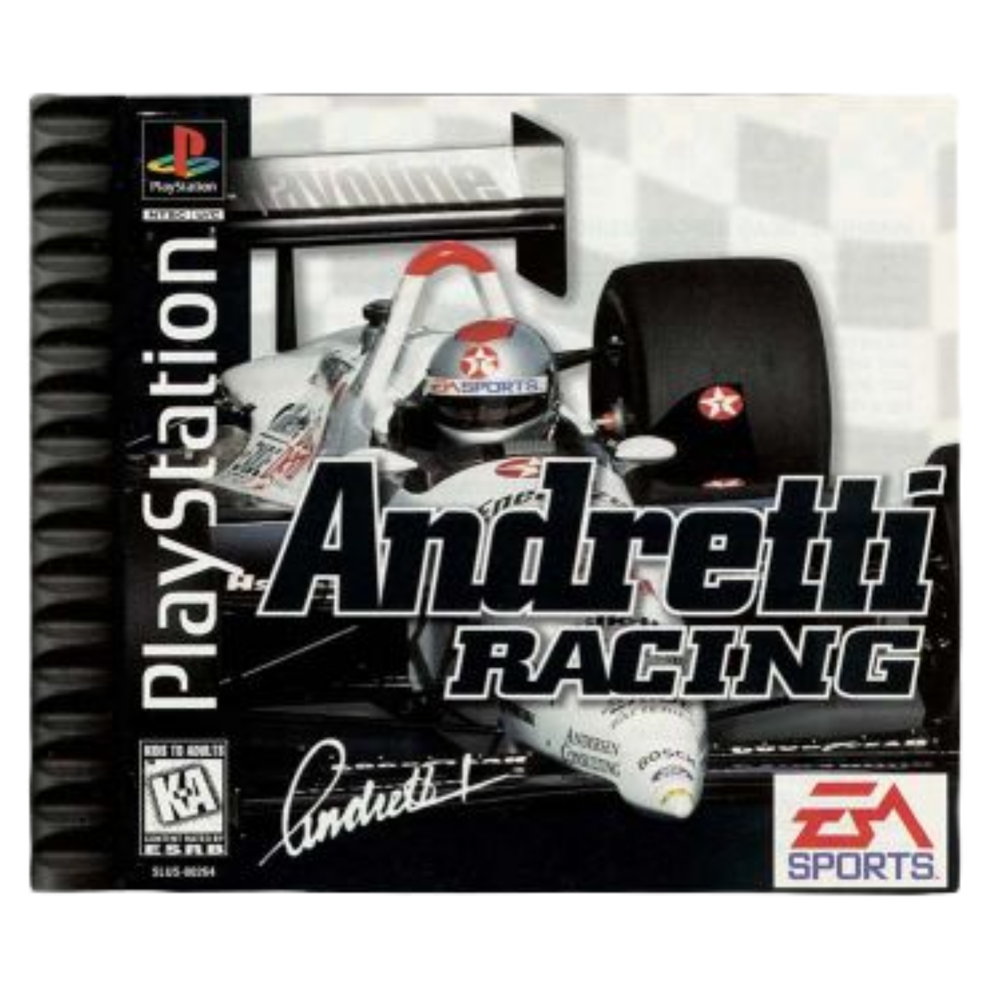 Andretti Racing PS1, version US NTSC