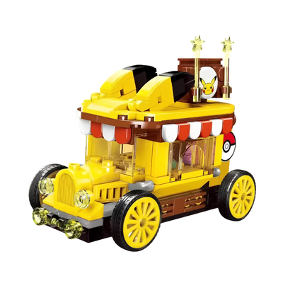 BRICKS Pokemon Pikachu - Édition Mini Bus - MICRO BRICK - Jeu de Construction — dans le même univers que Peluche Pokemon Ortide 15 cm - Collection Coton Doux