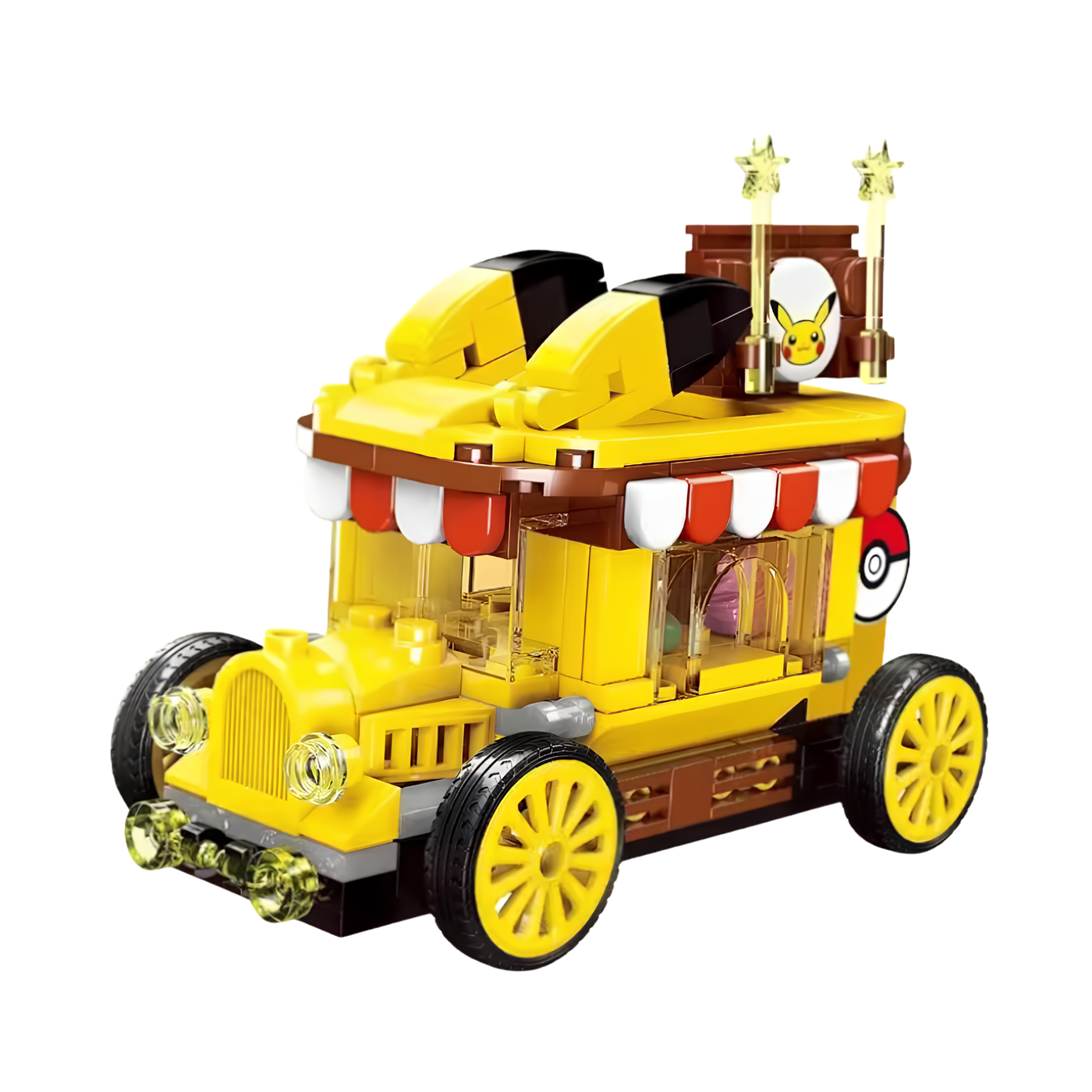 BRICKS Pokémon Pikachu, mini bus rétro