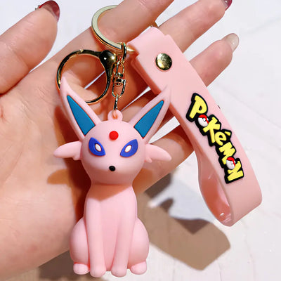 Porte clés Pokemon – Mentali — dans le même univers que Peluche Pokemon Pyroli  - 20 cm