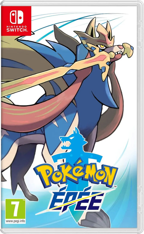 Jaquette de Pokémon Épée sur Nintendo Switch – jeu vidéo d'occasion Pixel 404 Orléans