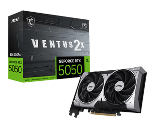 Carte graphique MSI GeForce RTX 5050 Ventus 2X OC 8 Go, double ventilateur TORX Fan 5.0