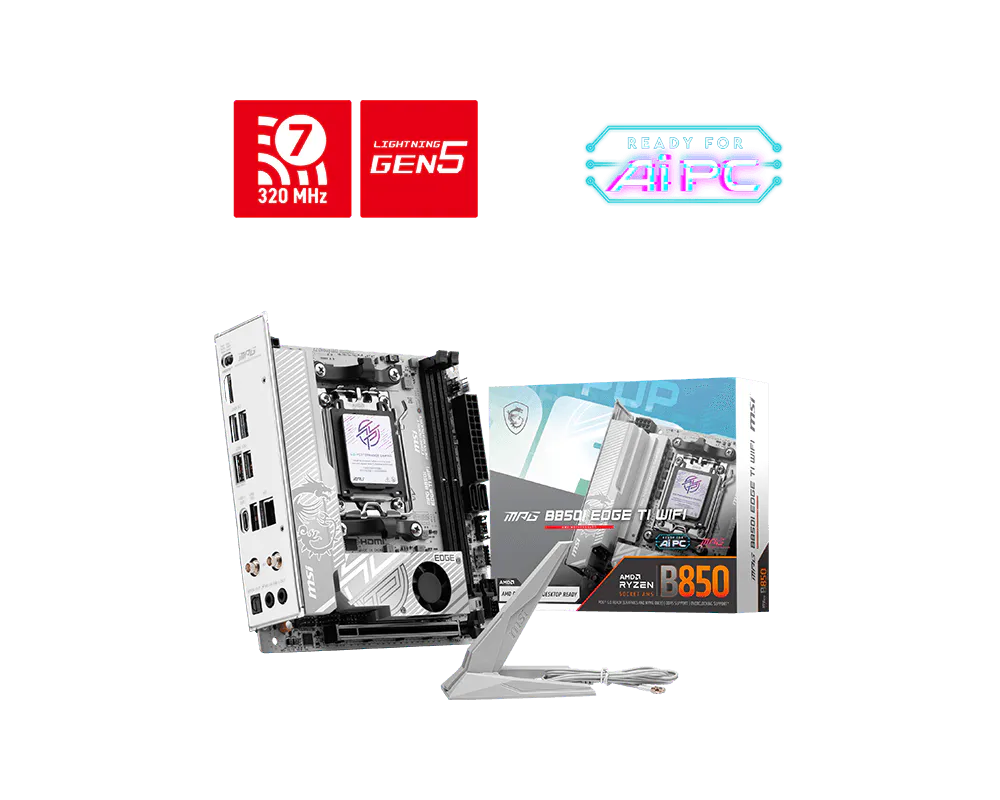 MSI MPG B850I EDGE TI WIFI carte mère Mini-ITX socket AM5