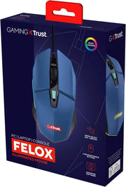 Souris Gamer Trust - GXT 109B - Filaire Bleu - Pixel 404Souris Gamer Trust - GXT 109B - Filaire Bleu