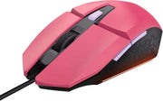 Souris Gamer Trust  - GTX 109P - Filaire Rose - Pixel 404Souris Gamer Trust  - GTX 109P - Filaire Rose