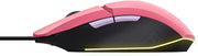 Souris Gamer Trust  - GTX 109P - Filaire Rose - Pixel 404Souris Gamer Trust  - GTX 109P - Filaire Rose