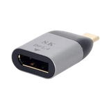 Adaptateur USB-C mâle vers DisplayPort femelle gris/noir 8K DP1.4 HDMI doré