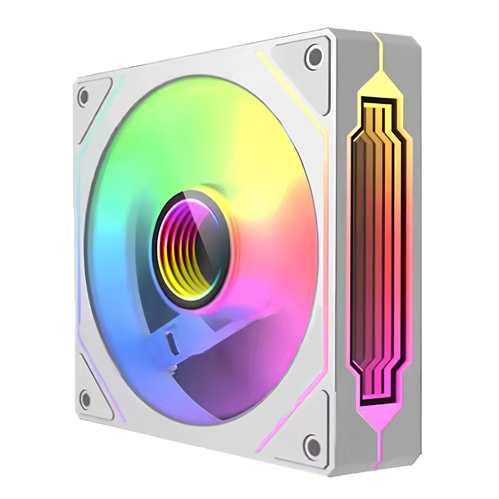 Ventilateur boîtier PC Prism 4 Pro 12 cm ARGB blanc