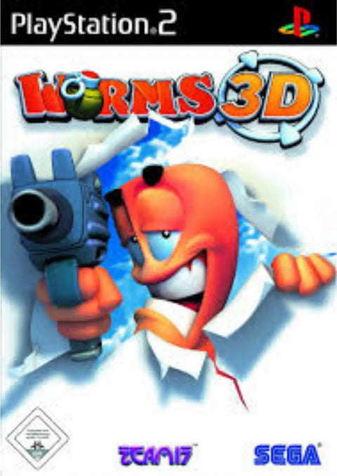 Jaquette de Worms 3D sur PS2 – jeu vidéo d'occasion Pixel 404 Orléans