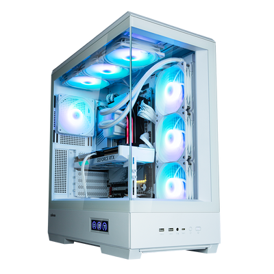 Boîtier PC Zalman P50 DS Blanc - Moyen Tour ATX