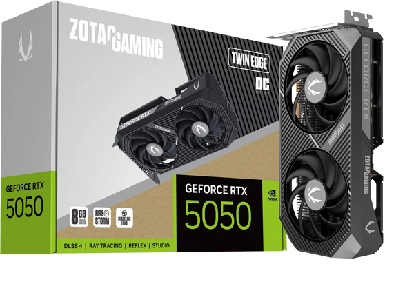 Zotac GeForce RTX 5050 Twin Edge OC Noir — pour compléter Fauteuil Gamer Noblechairs Hero ST Black Edition – Noir